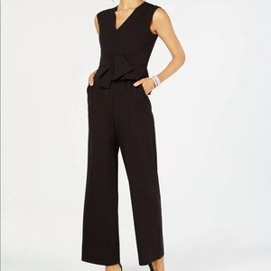 🌵NWT Vince Camuto Women's Peplum Jumpsuit, Black